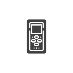 Remote control vector icon. filled flat sign for mobile concept and web design. Air conditioner remote control glyph icon. Symbol, logo illustration. Vector graphics