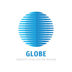Globe - concept logo template vector illustration. Abstract global development creative logo sign. Geometric structure logo symbol. Future technology icon. Digital data world. Graphic design element. 