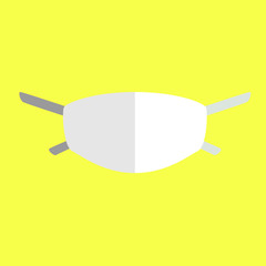 Face pollution mask. Medical masks smog dust pm2.5 danger protection vector set