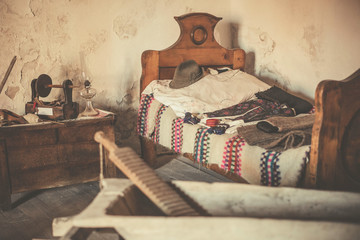 old vintage bed