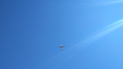 airplane in the sky