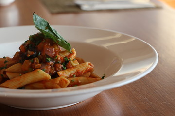 PENNE NAPOLETANA, SERVED WITH RATATOUILLE
