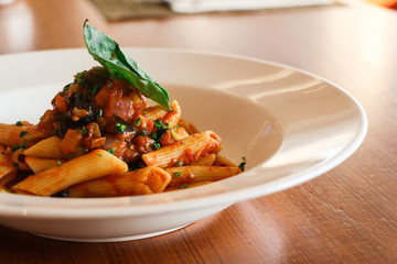 PENNE NAPOLETANA, SERVED WITH RATATOUILLE
