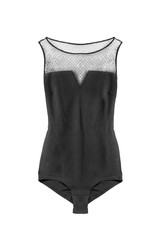 Black bodysuit isolated