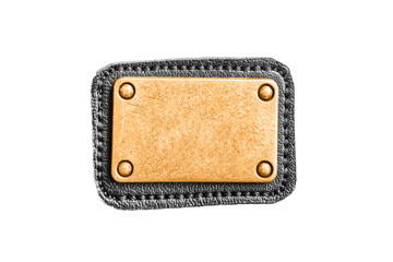 Clothes label isolated