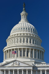 Fototapeta na wymiar U.S. Capitol Building dome - Washington D.C. United States of America