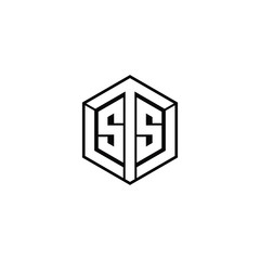 tss letter original monogram logo design