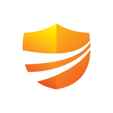 full color sheld secure logo design