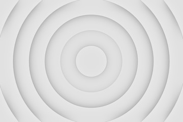 Obraz premium Simple White circles abstract background. 3D illustration.