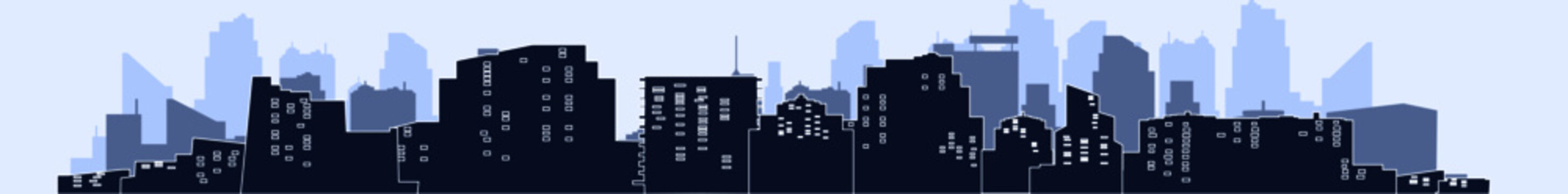 Modern City skyline vector illustration.Urban landscape.cityscape in flat style