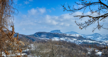 Park in winter