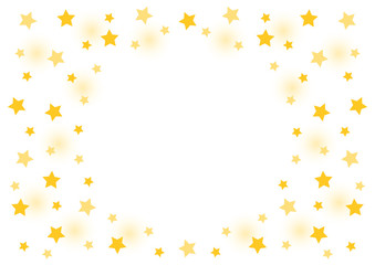 星模様の背景フレームイラスト