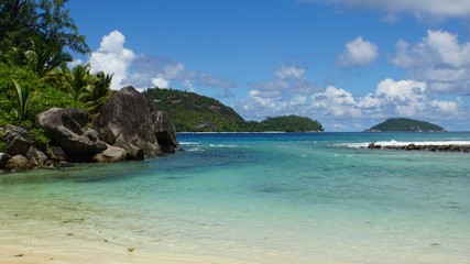tropical seychelles island