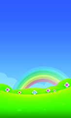 Nature Background Cartoon for Game Development