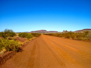 Road to Wittenoom in Western Australia.
