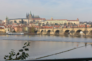 Charles Bridge over the Vltava in Prague.