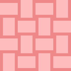Interlacing Lines Maze Lattice. Ethnic Monochrome Texture. Pink pattern