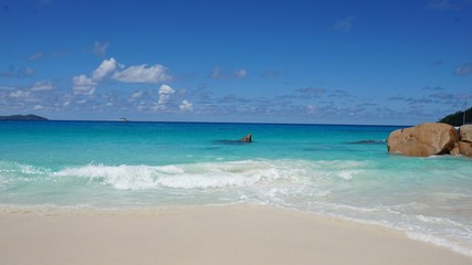 tropical seychelles island