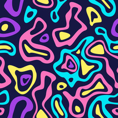 Abstract holographic background 80s - 90s, trendy colorful texture in neon color design. For your creative project design. Hologram hipster card, Blur colorful pattern.