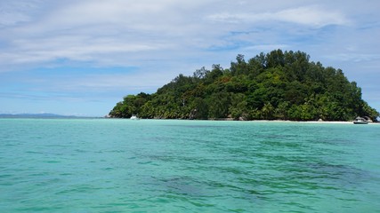 tropical seychelles island