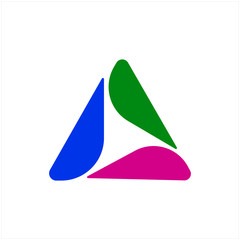 initial logo design vector A 