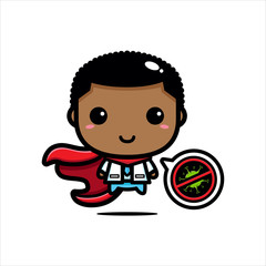 Vector design doctor is a hero