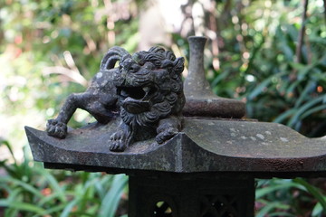 Chinese ornament, sculpture in Monte Palace Tropical Garden, Funchal, Madeira