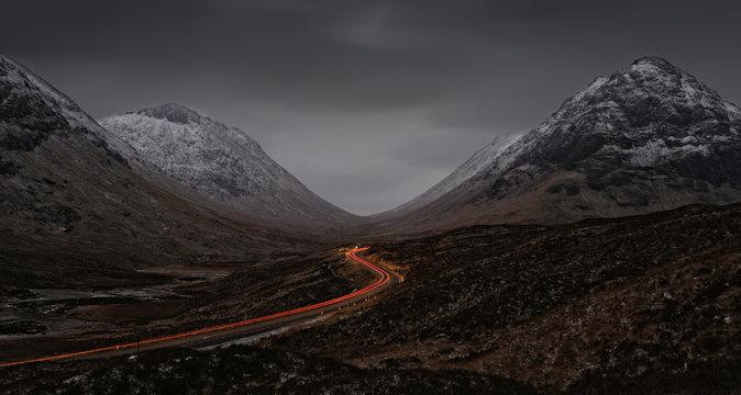 mountain road in the mountains