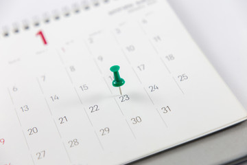 Pin on 23rd in calendar.January