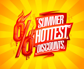 Summer hottest discounts sale banner