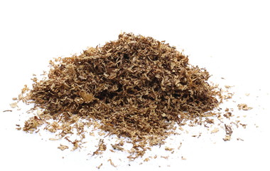 Tobacco pile isolated on white background
