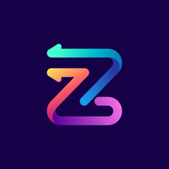 Z letter logo with arrows.