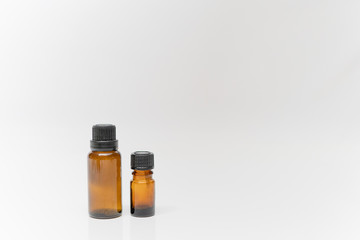 essential oil bottles container brown small aroma oil bottles with white background 2