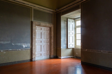 CARDITELLO, ITALY - FEBRUARY 2, 2020 -The 18th century palace on the Royal Estate of Carditello is a small palace once belonging to the Neapolitan Bourbon Monarchy in San Tammaro