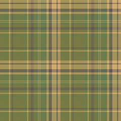Seamless pattern in swamp green, gray and beige colors for plaid, fabric, textile, clothes, tablecloth and other things. Vector image.