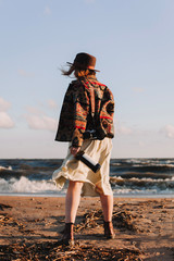 young woman on the beach