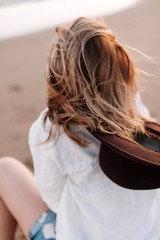 woman with long hair