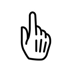 Index finger icon, sign icon