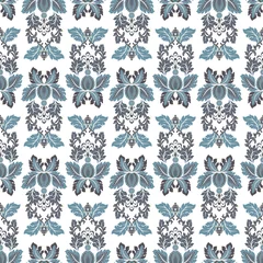Deurstickers Seamless vintage vector background. Vector floral wallpaper © antalogiya
