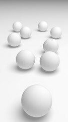 White abstract background. Lowpoly backdrop. Crumpled paper. 3D illustration
