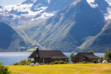 June, 2019 - Standaldalen Valley in the Sunnmore Alps, More og Romsdal, Norway.
