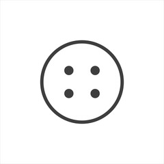 button icon vector black stud sign. EPS10