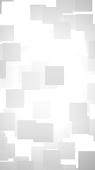 White abstract background. Misty backdrop with grey squares. 3D illustration