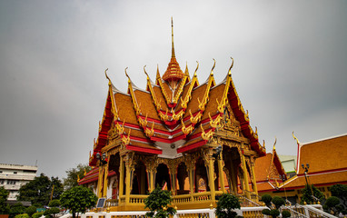 Naklejka premium Maha But Temple, (Mahabut Temple) Mae Nak Shrine, Bangkok, Thailand