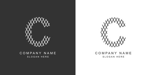 C logo. Modern C letter icon. Vector illustration.