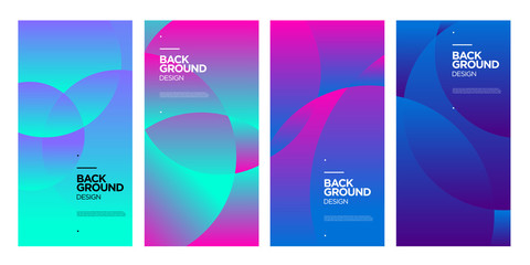 Vector colorful abstract geometric fluid gradient pattern background