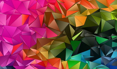 Abstract Low-Poly background. triangulated texture. Design 3d. Polygonal geometrical pattern. Triangular modern style