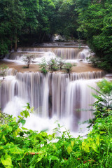 Huai Mae Khamin Waterfall Kanchanaburi  Thailand
