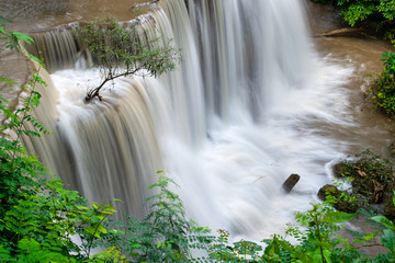 Huai Mae Khamin Waterfall Kanchanaburi  Thailand