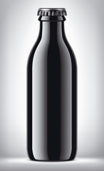 Glass Bottle on background. 
